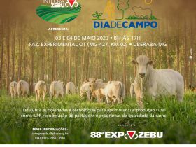 88ª ExpoZebu: Conhecimento e novas tecnologias serão apresentados durante programação de ‘Dias de Campo’