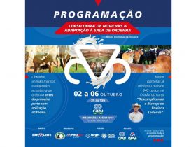ExpoLeite: Inscrições abertas para o curso ‘Doma de novilhas e adaptação à sala de ordenha’ 