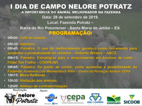 Nelore Potratz promove Dia de Campo no próximo sábado (28)