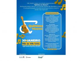 Quintou no Museu: primeira edição de 2025 será realizada nesta semana